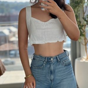 Linen crop top